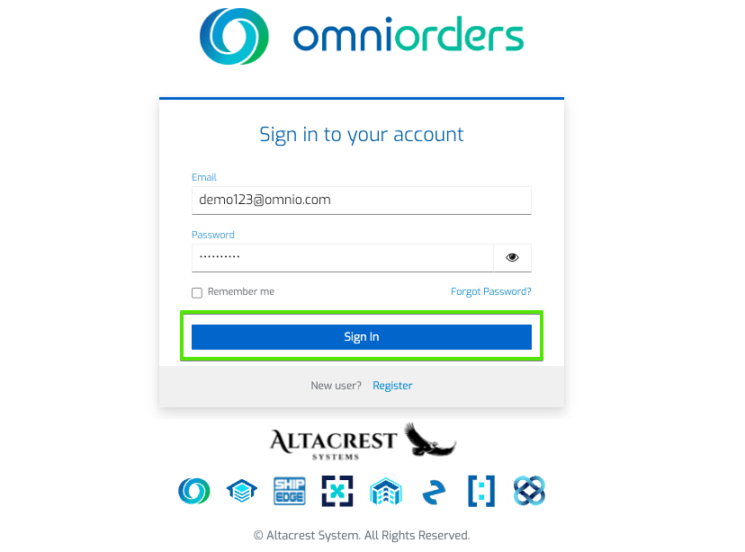 Botón Iniciar Sesión