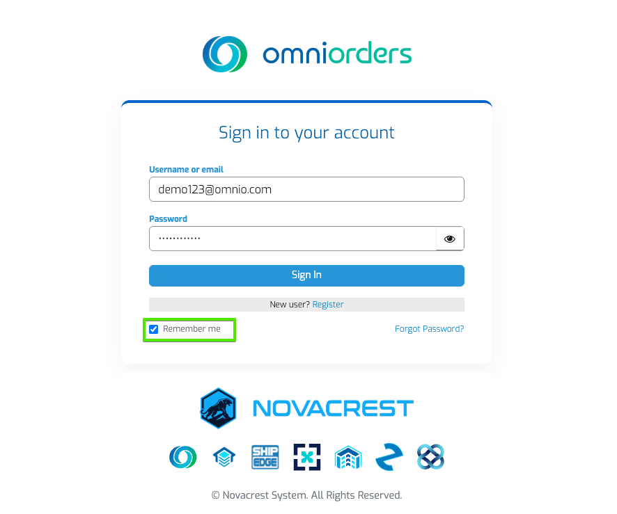 Login Remember Me Option