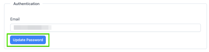 Update Password button