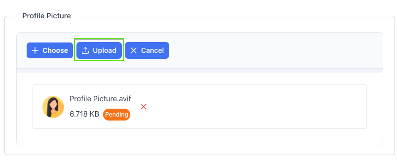 Upload Profile Image